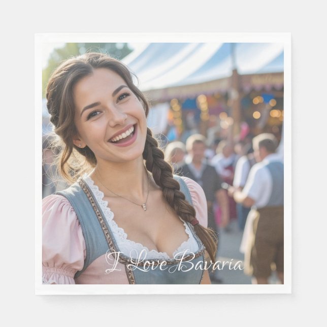 I LOVE BAVARIA NAPKINS (Front)