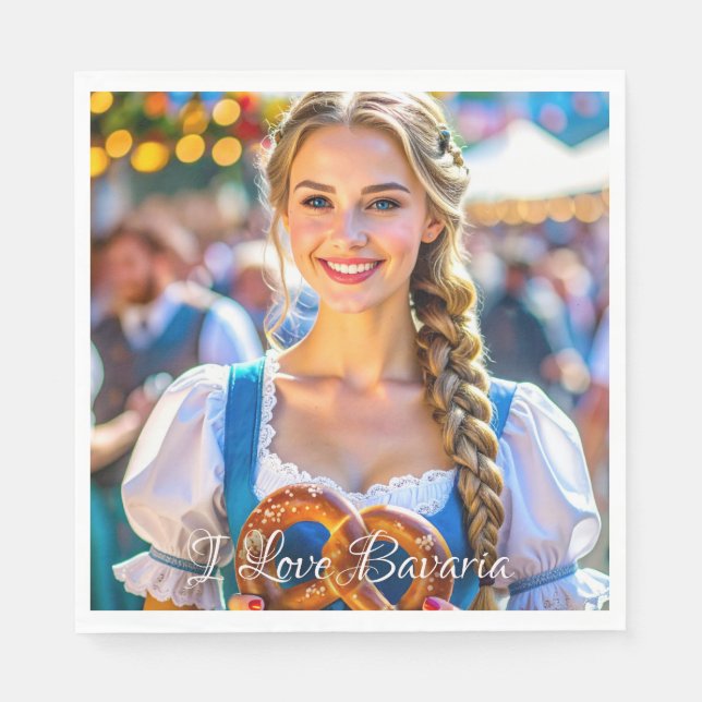 I LOVE BAVARIA NAPKINS (Front)