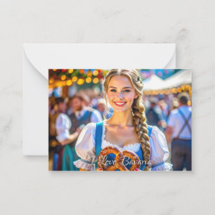 I LOVE BAVARIA NOTE CARD