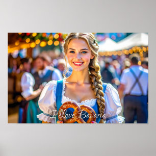 I LOVE BAVARIA POSTER