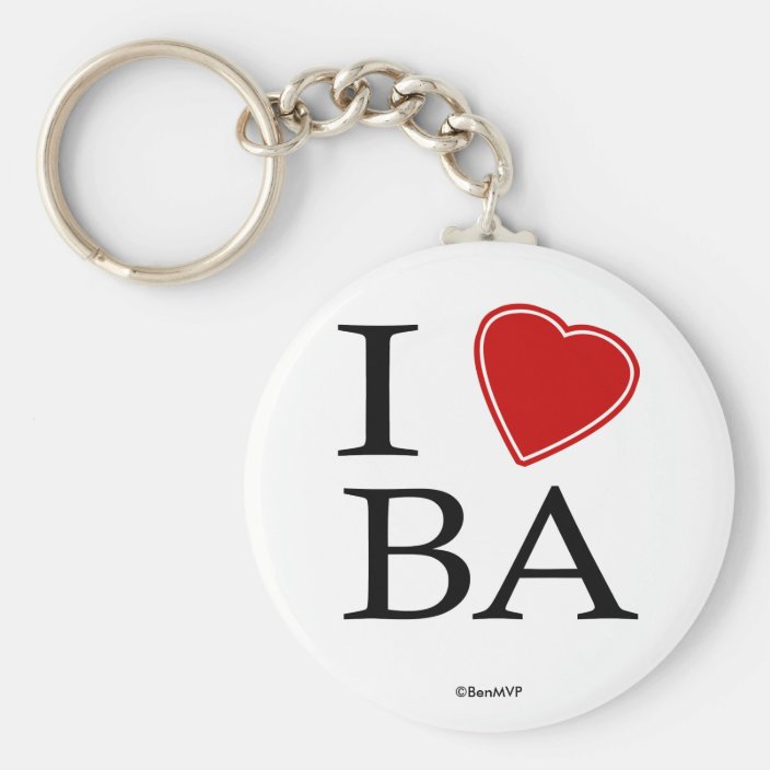 I Love Bay Area Keychain