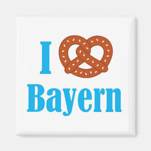 I love Bayern refrigerator magnet