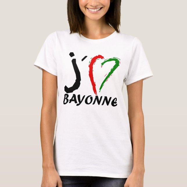 I love Bayonne heart T-Shirt (Front)
