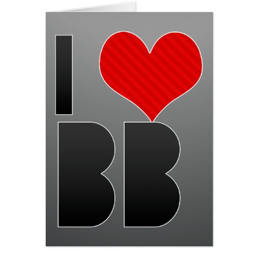 I Love BB Cards (Front)