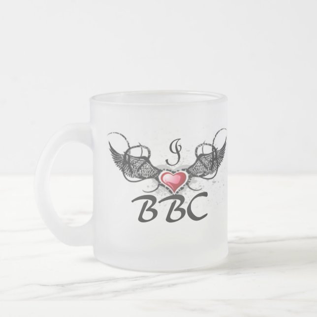I love bbc frosted glass coffee mug (Left)
