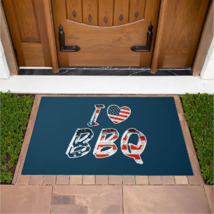 I love BBQ Doormat
