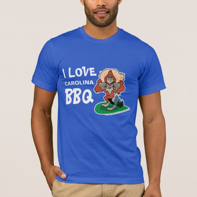 I love BBQ Sasquatch Custom T-shirt (Front)