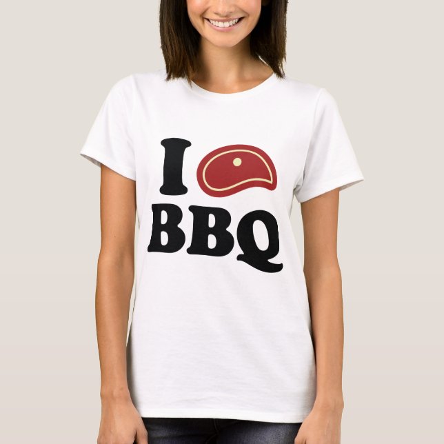 I Love BBQ T-Shirt (Front)