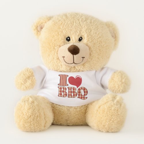 I Love BBQ Teddy Bear