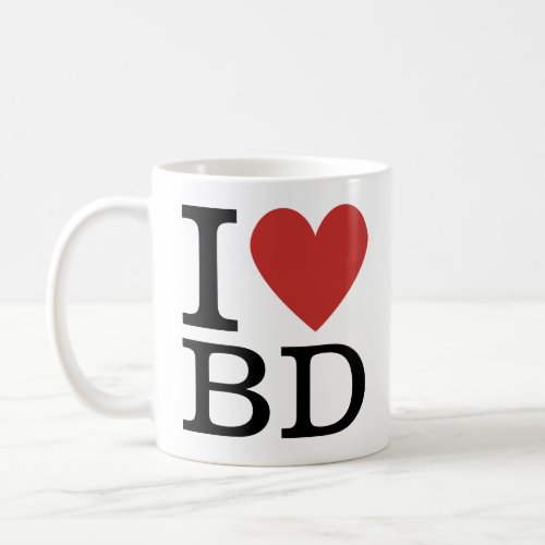 I ️ Love BD _ Building Department MUG