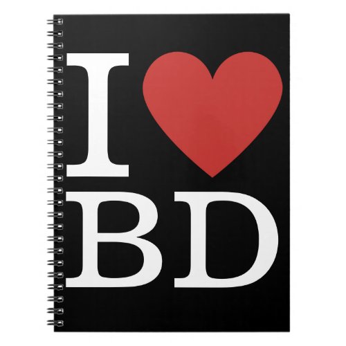 I âï Love BD _ Building Department Notebook