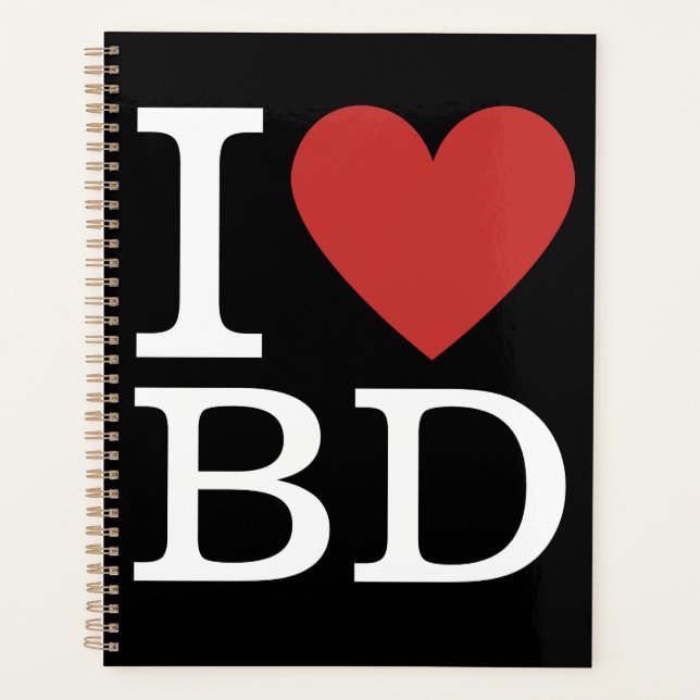 I ❤️ Love BD - Building Department Planner (Front)