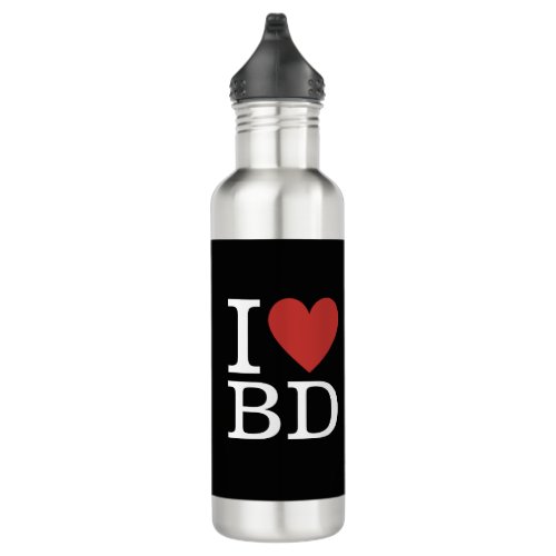 I âï Love BD _ Building Department Stainless Steel Water Bottle