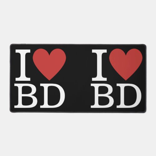 I ️ Love BD _ Business Development Department Desk Mat