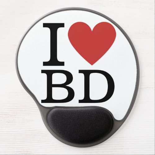 I ️ Love BD _ Business Development Department Gel Mouse Pad