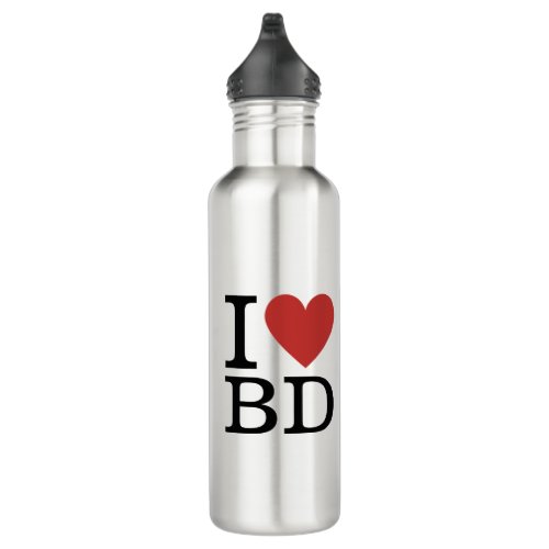 I ️ Love BD _ Business Development Department Stainless Steel Water Bottle