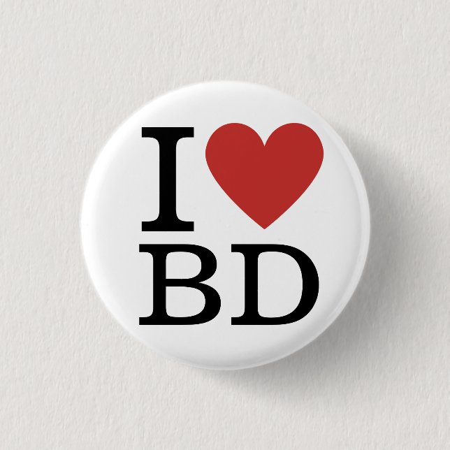 I ❤️ Love BD - Business Development Deptartment Button (Front)