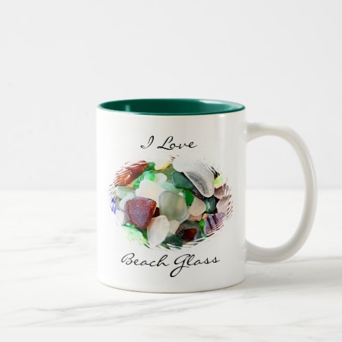 I Love Beach Glass Mug