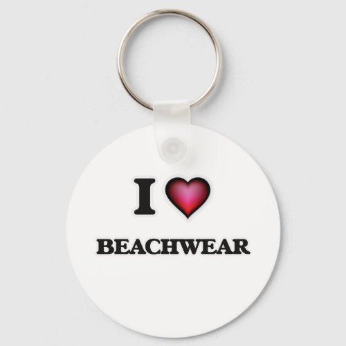 I Love Beachwear Keychain