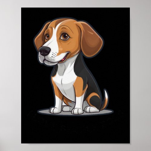 I Love Beagle Dogs  Poster