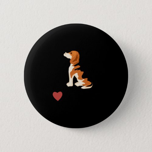 I Love Beagles  Button
