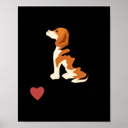 I Love Beagles  Poster