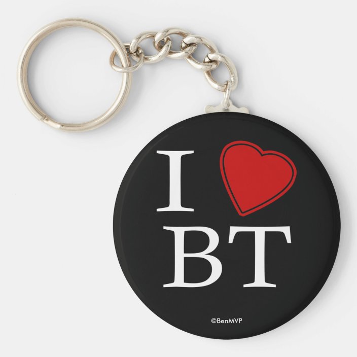 I Love Bean Town Key Chain