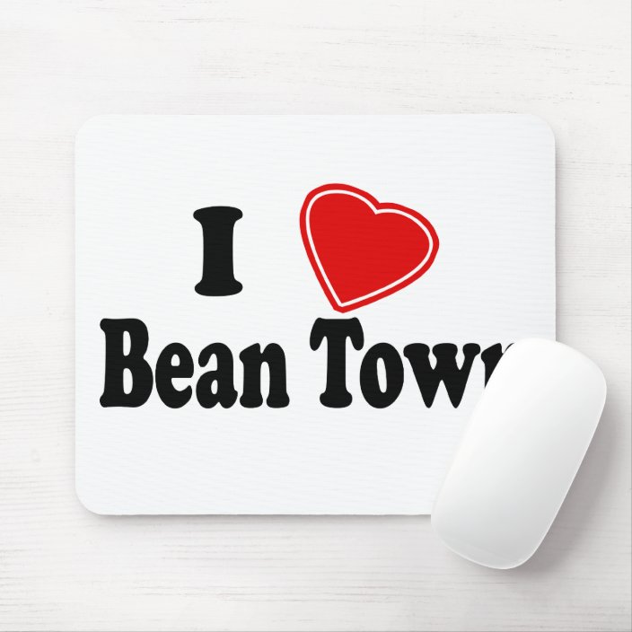 I Love Bean Town Mouse Pad