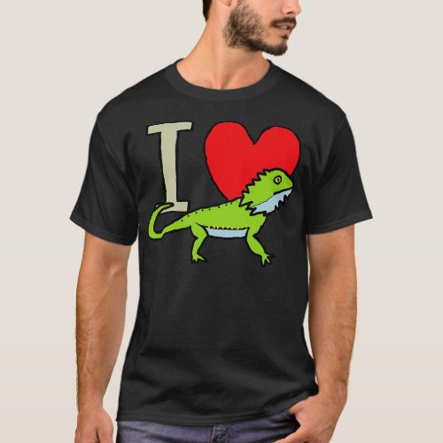 I Love Bearded Dragons T_Shirt