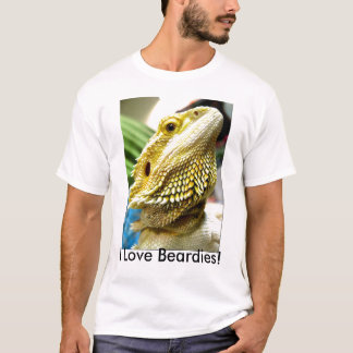 I Love Beardies! t shirt
