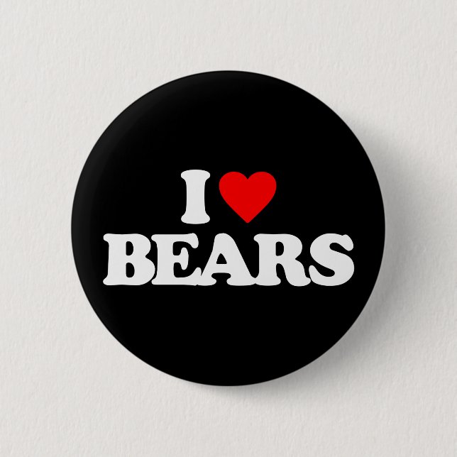I LOVE BEARS BUTTON (Front)
