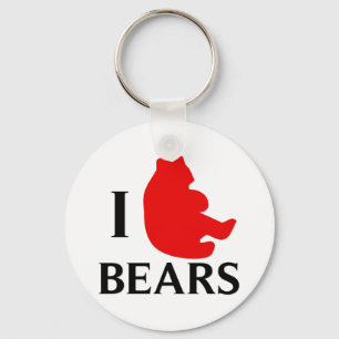I Love Bears Keychain