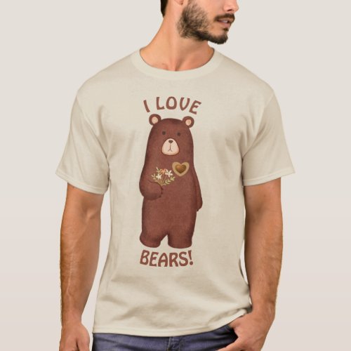 I LOVE BEARS T_Shirt