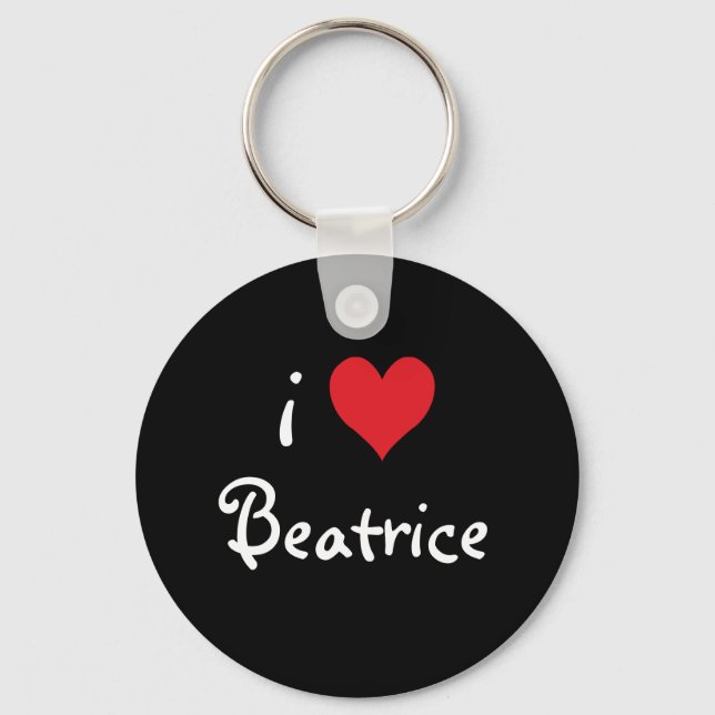 I Love Beatrice Keychain (Front)