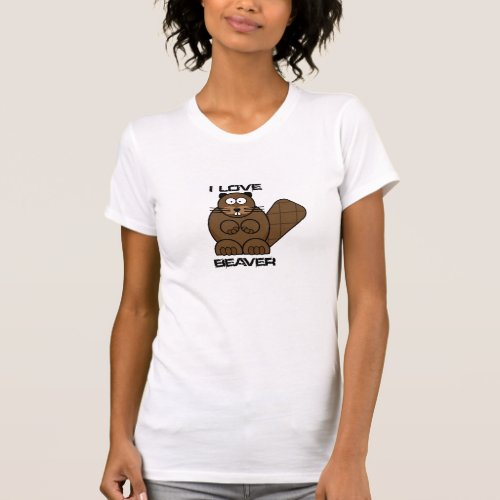 I Love Beaver T_Shirt