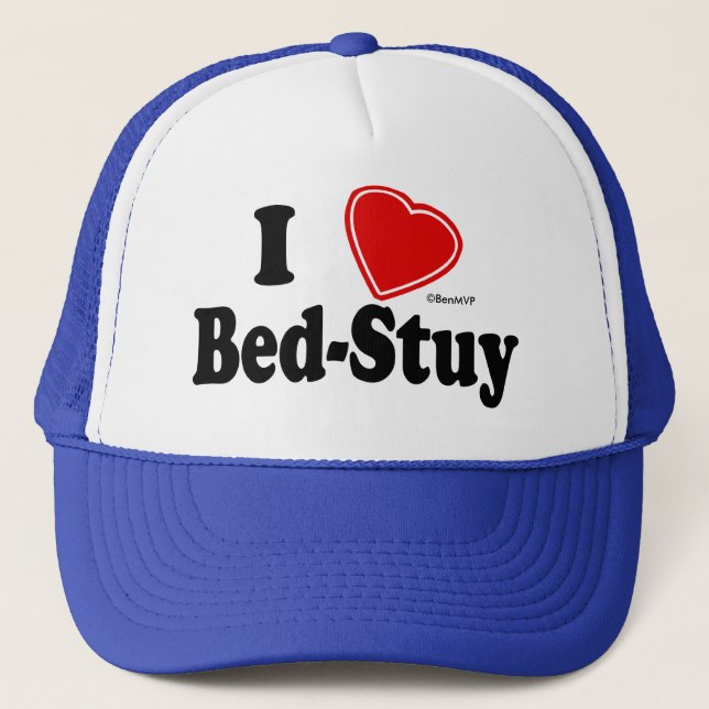 I Love Bed-Stuy Trucker Hat (Front)