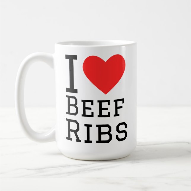I love beef ribs  coffee mug (Left)