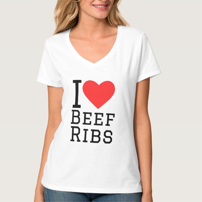 I love beef ribs  T-Shirt (Front)