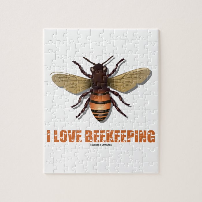 I Love Beekeeping (Bee) Jigsaw Puzzle