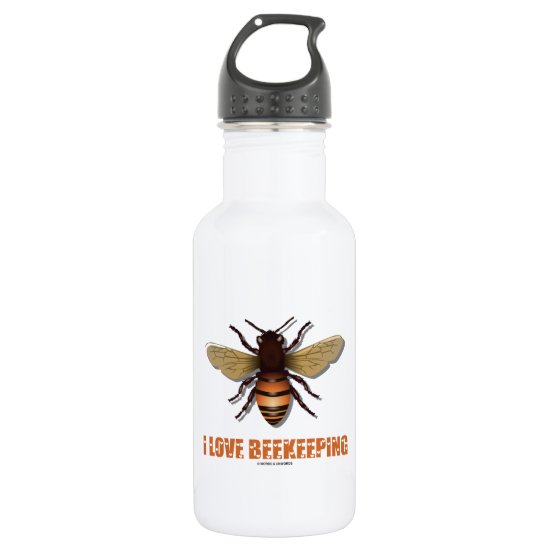 I Love Beekeeping (Bee) Stainless Steel Water Bottle