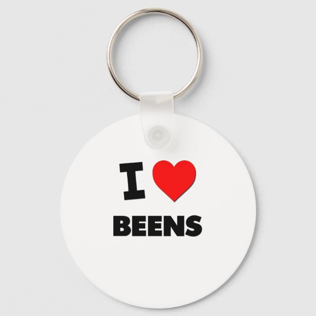 I Love Beens Keychain (Front)