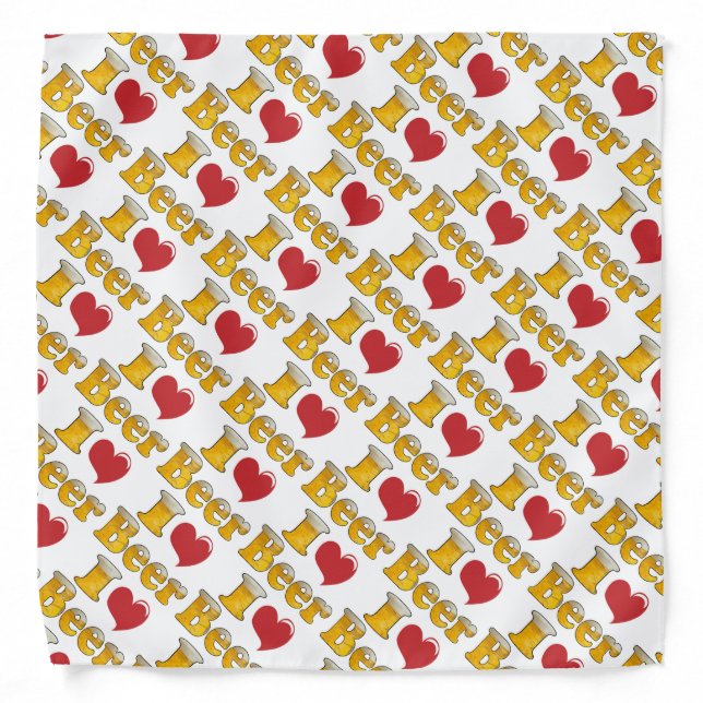 I Love Beer Bandana (Front)