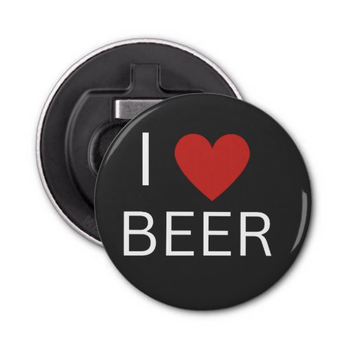 I Love Beer Beer Drinking Magnetic Bottle Opener