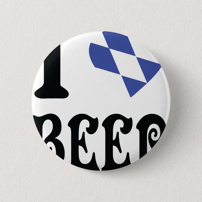 I love beer button (Front)