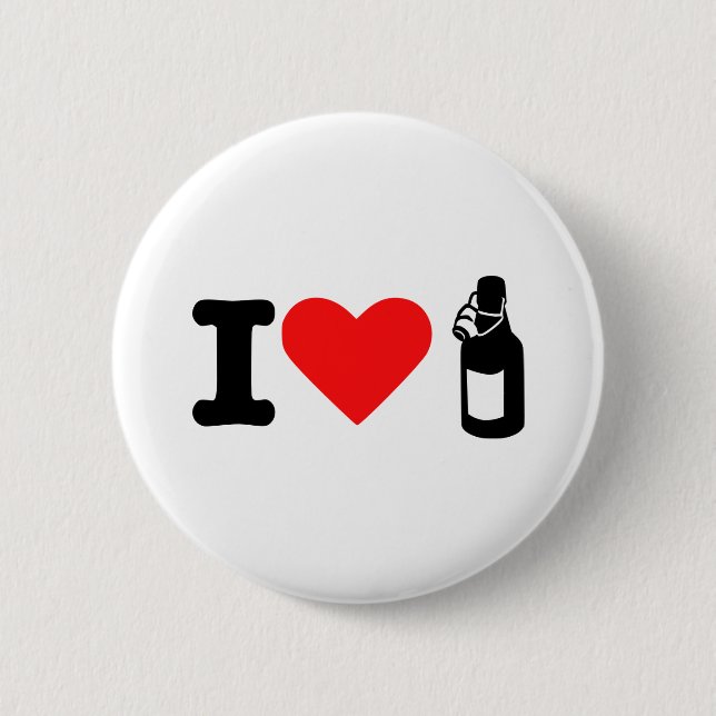 I love beer button (Front)