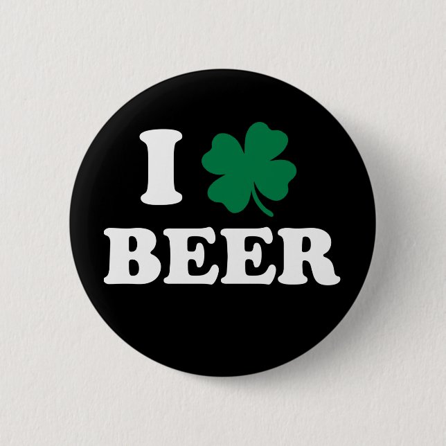 I Love Beer Button (Front)