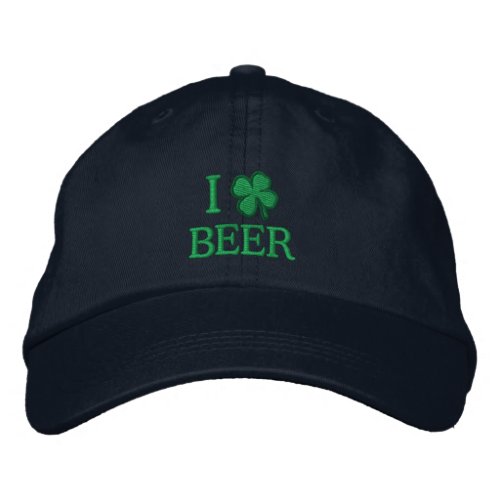 I Love Beer Embroidered Baseball Hat