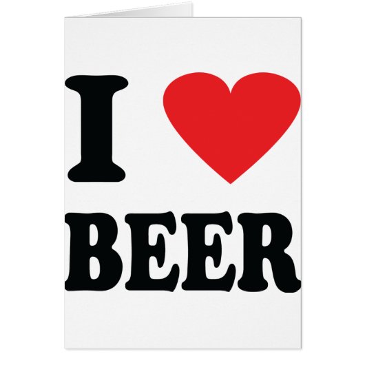 I love beer icon cards (Front)