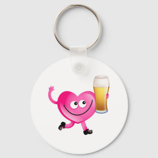 I Love Beer Keychain