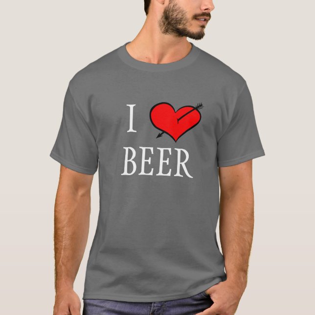 I Love Beer T-Shirt (Front)
